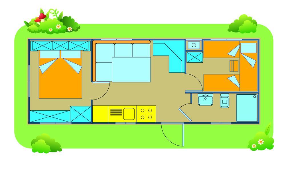 Happy Camp Mobile Homes In Camping Village Rosapineta Rosolina Mare Εξωτερικό φωτογραφία